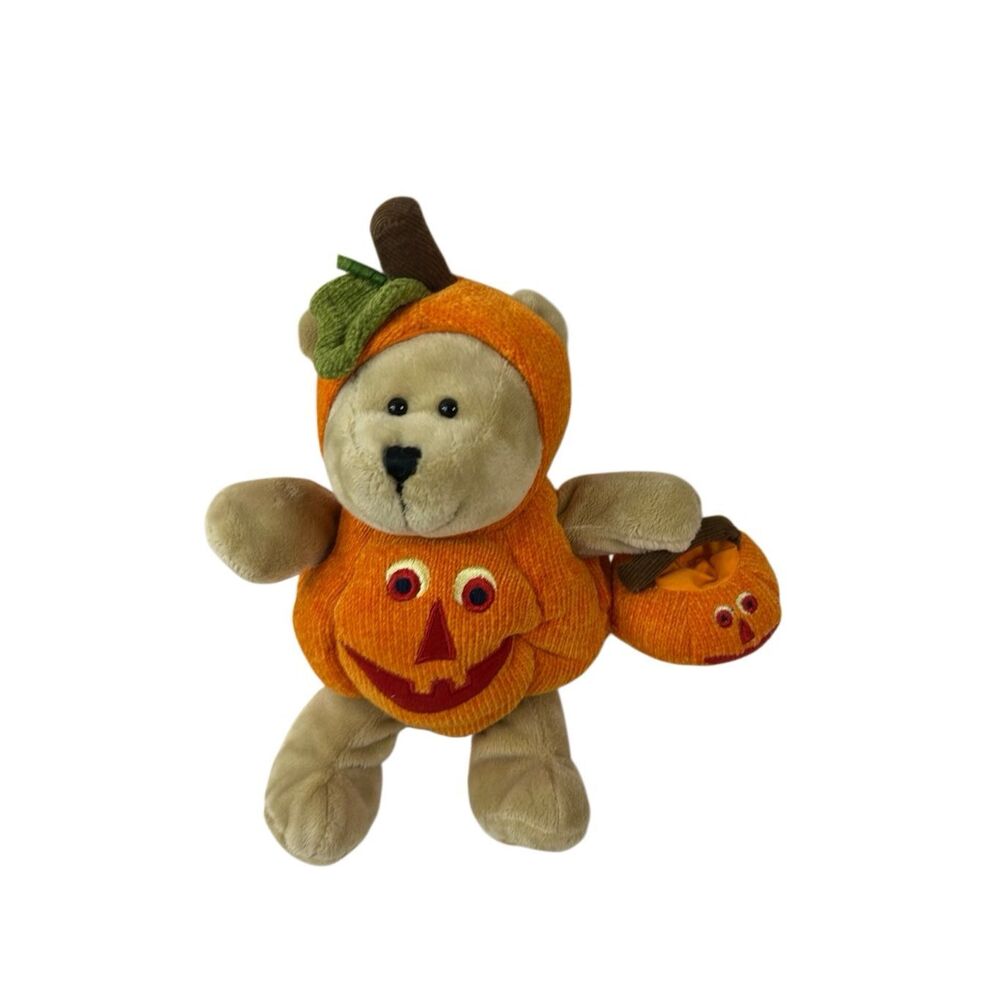 Starbucks‎ Disney Pooh Bear Halloween pumpkins 11" plush Trick or Treat